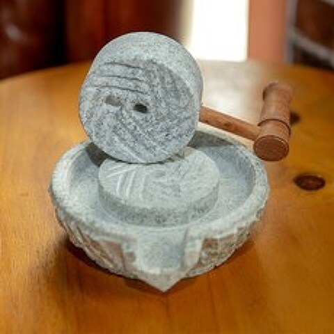 맷돌 멧돌 순두부 커피 옛날 돌절구 미니 전통 가정용 작은 맷돌 가정용 맷돌 밀 13, 선반이없는 장식용 맷돌 사용 불가