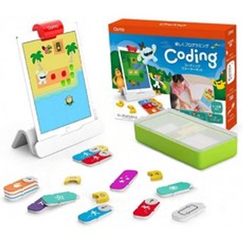 [해외] Osmo Coding Starter Kit for iPad오즈 모 코딩 스타터 키트(일본어 지원·정규판)| 5~10세 대상|, 단일옵션