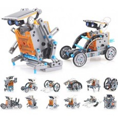 EJOYFL 태양 로봇 키트 12-in-1 과학 줄기 로봇 키트 어린이를위한 장난감 교육 DIY 로봇 키트 태양열 구동