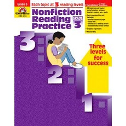 Nonfiction Reading Practice Grade 3 Paperback, Evan-Moor Educational Publishers