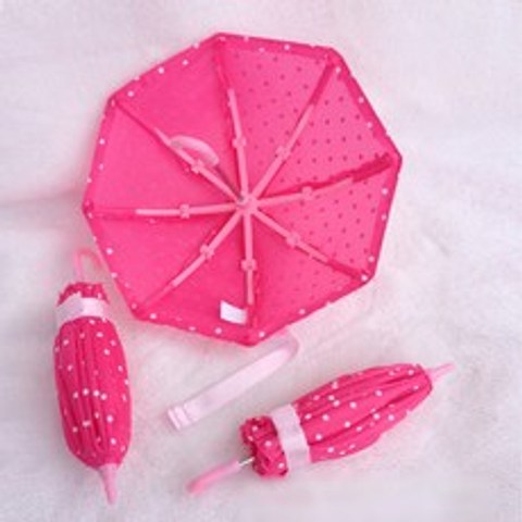 인형소품 도트우산-핑크WD 인형소품/인형우산/인형꾸미기/인형장난감/장난감선물