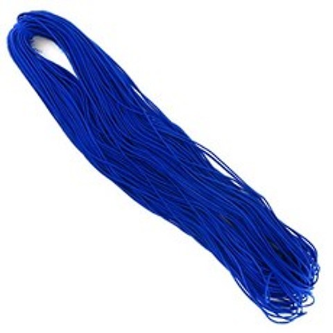 attizone 둥근고무줄 칼라고무줄 타래고무줄 탄성끈, 가는 둥근고무줄(2mm)-파랑