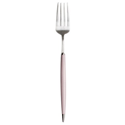 (파스텔실버) 샐러드 포크 - 4color, 핑크, 1개