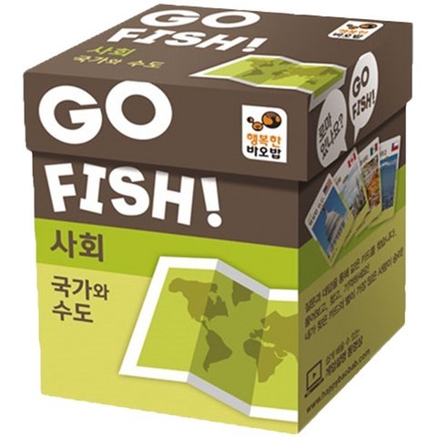 행복한바오밥 고피쉬 국가와 수도 학습카드게임, 혼합색상