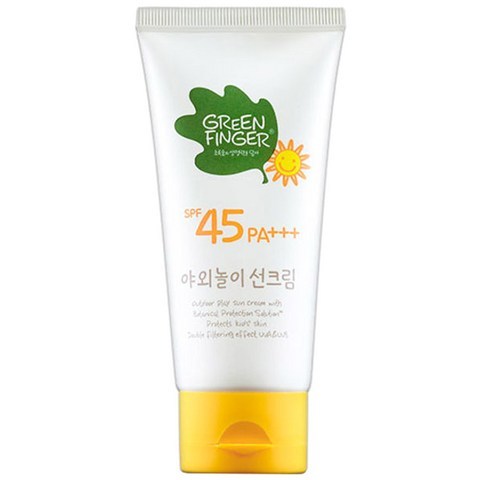 그린핑거 야외놀이 유아선크림 SPF45 PA+++, 80ml, 1개