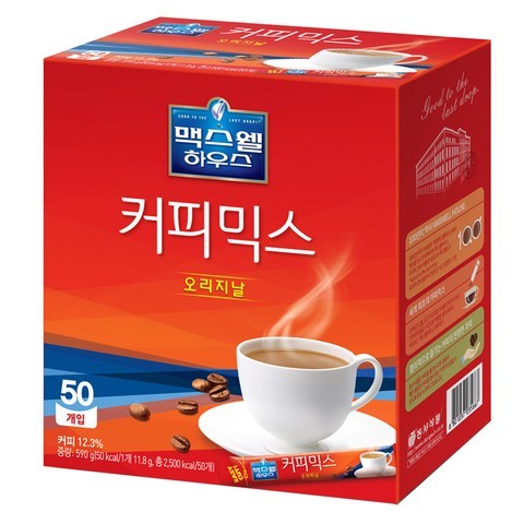 동서 맥스웰하우스 커피믹스 오리지날, 11.8g, 50개