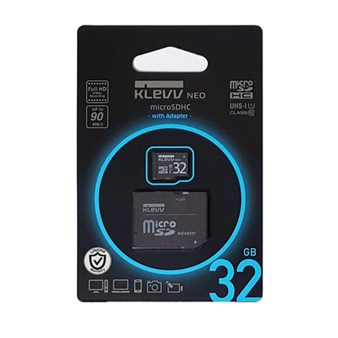 클레브 에센코어 클레브 MicroSD + SD아답터, 32GB