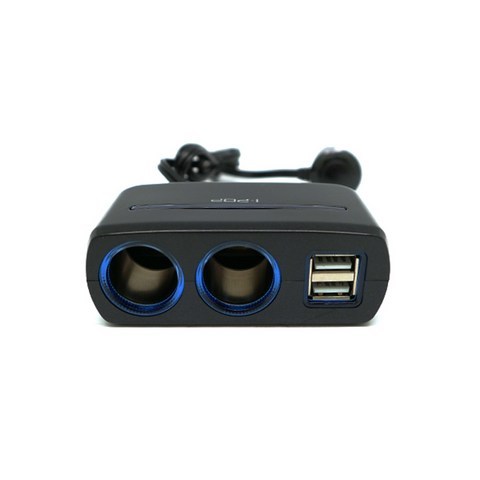 아이팝 차량용 블루라인 듀얼 USB 2구소켓, 1개