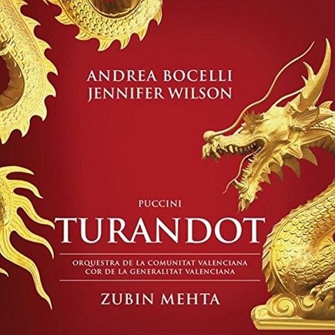 GIACOMO PUCCINI - TURANDOT/ ANDREA BOCELLI ZUBIN METHA 푸치니: 투란도트 - 안드레아 보첼리 EU수입반, 2CD