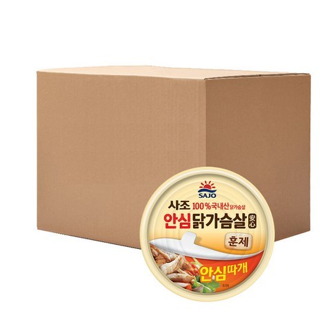 해표 안심 훈제닭가슴살 통조림, 90g, 36개입