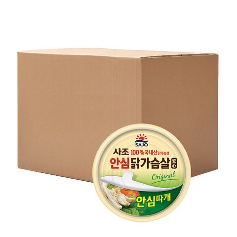 해표 안심 닭가슴살 통조림, 135g, 48개입