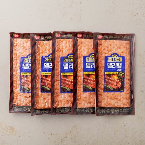 동원 오븐&통그릴 델리햄 김밥용, 150g, 5개