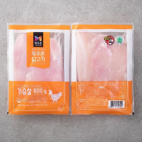 목우촌 닭고기 가슴살 (냉장), 400g, 2개