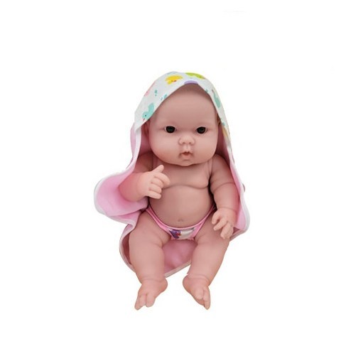 베렝구어 목욕놀이 목욕가운 아기인형 16120, 무표정 핑크