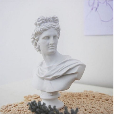 중세 아폴로 석고상 인테리어 장식용 오브제