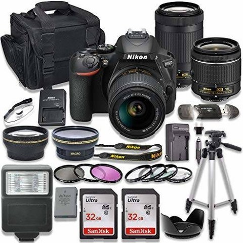 Nikon D5600 DSLR Camera with AF-P 18-55mm VR Lens + Nikon AF-/1460795, 상세내용참조