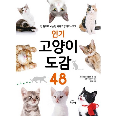 인기 고양이 도감 48:한 권으로 보는 전 세계 고양이 지식백과, Gbrain(지브레인)