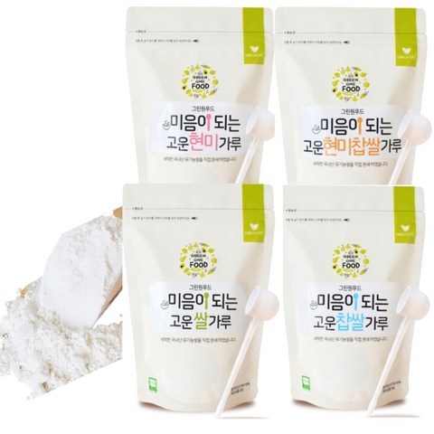 유기농 쌀가루 초기 이유식용 쌀가루 미음용 쌀 찹쌀 현미 현미찹쌀 250g 1단계, 고운현미가루