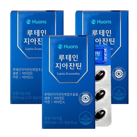 [본사직영] 휴온스 루테인 지아잔틴 눈건강 30캡슐 3박스