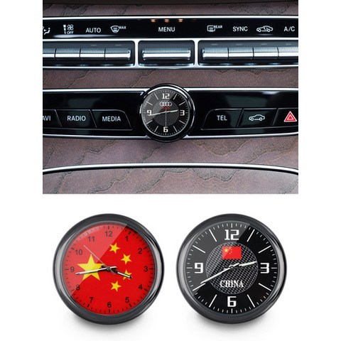 해외 아우디 차량용 시계 야광 자동차용 전자시계 시계 디지털 시계 차량 내 시계석-39271, 03.타 차종에 메모 [차종 브랜드, 단일옵션