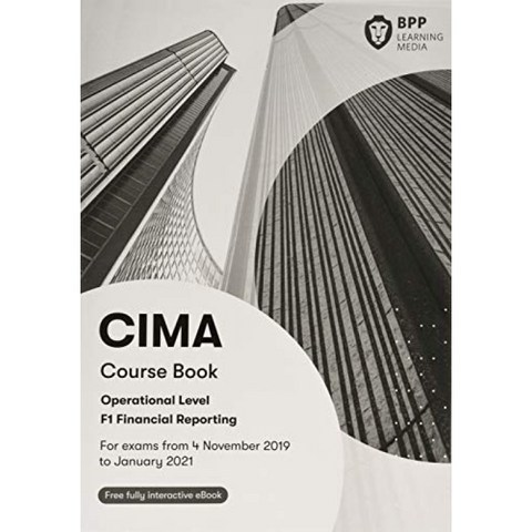 CIMA F1 재무보고 : 연구 텍스트, 단일옵션, 단일옵션