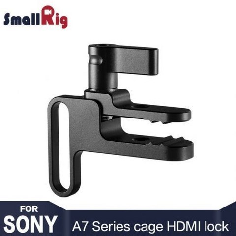 [해외] SMALLRIG 카메라 HDMI CLAMP LOCK 발달 한 한 페리아 Z L36H 소니 A7II SMALLRIG 케이지 1673 1675 및 16601679, 검정