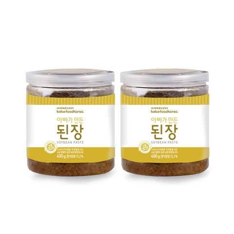 베베푸드 된장(대) 400g*2EA 아기양념, 2개입