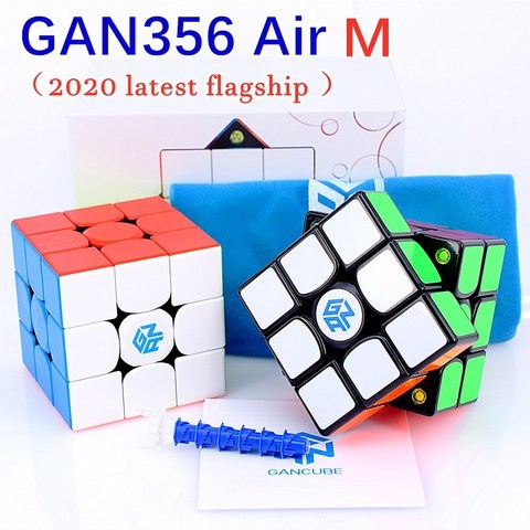 GAN356Air M 마그네틱 3x3x3 매직 큐브 3x3 스피드 큐브 GAN356 에어 M 자석 퍼즐 큐브 3x3x3 cubo magico GAN 356 AirM|매직 큐브|, 1개, MULTI, 단일