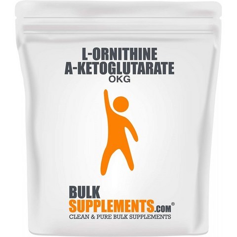 BulkSupplements.com OKG (L-Ornithine a-ketoglutarate) 분말 - 질소산화물 보충제 - 에너지 보충제 -, 1
