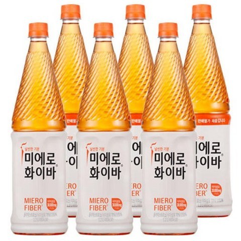 미에로화이바 1.2L X 3병 + 증정 1.2L X 3병 (총6병) / 변비해소 식이섬유음료