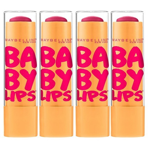 Maybelline New York Baby Lips 메이블린 뉴욕 베이비 립 보습 립밤 체리 컬러 0.15oz 4개