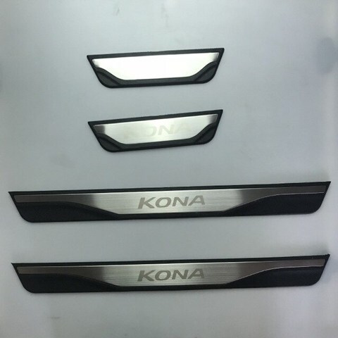 현대 자동차에 적합 Kona Threshold Bar 2018 Kona ENCINO Threshold Bar Welcome Pedal, 외부 4 개