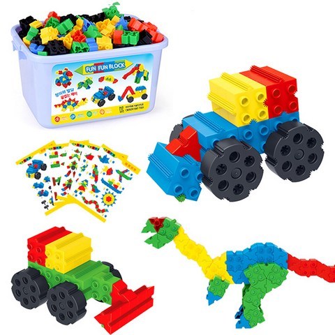 펀펀 블럭 400pcs 몰펀 호환 가능 funfun 블럭, 02.funfun 블럭 400pcs