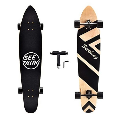 [미국] 1314341 seething 42 Inch Longboard Skateboard Complete Cruiser Pintail The Original Artisan Map