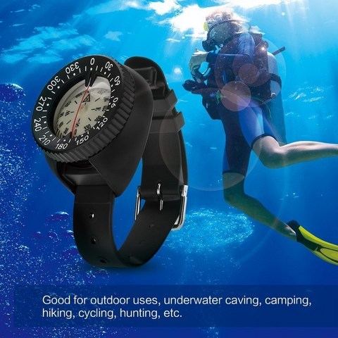 나침반 황금 길잡이 동서남북 야외 전문 다이빙 방수 네비게이터 디지털 시계 수중 수영을위한 스쿠버