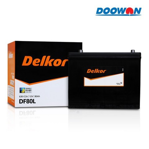 델코 자동차배터리 40 60 80 90 DF DIN AGM 밧데리, DF80L(폐전지 미반납)