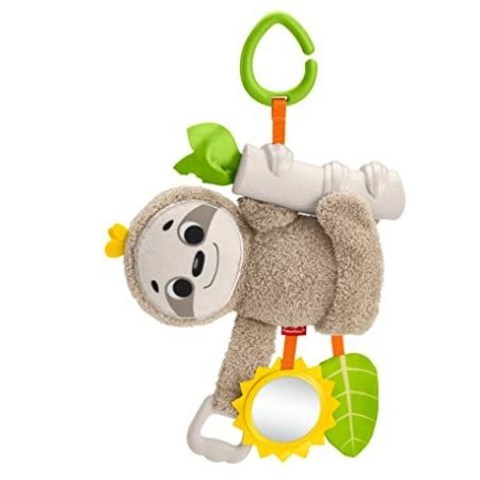 Fisher-Price Slow Much Fun Stroller Sloth 0+ kids BrownYellowGreen, One Color_One Size, 상세 설명 참조0, 상세 설명 참조0