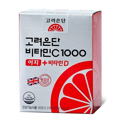 고려은단 비타민C1000 이지 + 비타민D UPGRADE 120정, 120정 X 1개 (2개월분)