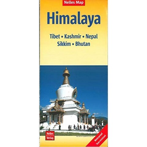 Himalaya nel.map 티베트-카슈미르-네팔-부탄 : 티베트-카슈미르-네팔-시킴-부탄, 단일옵션, 단일옵션