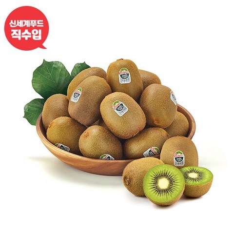 [신세계푸드] 직수입 제스프리 그린키위 1.8kg 내외 15~16입(개당 110~120g), 제스프리 그린키위 15과(120g 내외)