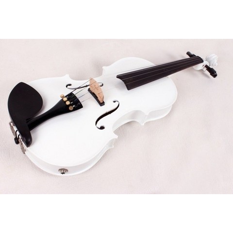 전자바이올린 화이트 44 전기 음향 바이올린 케이스 활 손으로 만든 솔리드 스프루스 메이플