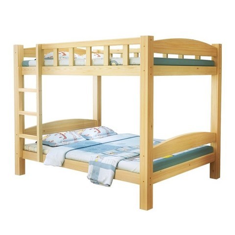 성인벙커침대 이층 침대 단단한 나무 싱글 침대 나무 높이 침대 성인 1.5 미터 14, 800mm 2000mm, 도색되지 않은 통나무 이층 침대, 더 많은 조합