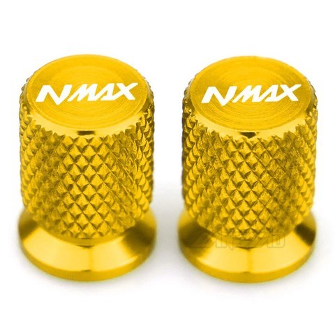 Cnc 알루미늄 타이어 밸브 에어 포트 커버 캡 오토바이 액세서리 yamaha nmax n-max 125 155 2017 2018 2019 레드 블루 골드, (366)Gold