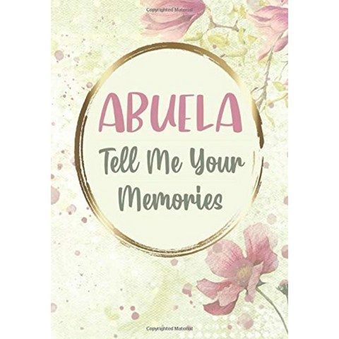 Abuela Tell Me Your Memories : Abuela 손자 생일 선물-할머니가 빈칸을 채울 수 있도록이 독특한 질문, 단일옵션