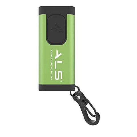 WPierce Keychain Mini Flashlight 60LM Rechargeable LED Emergency Torch Light LED Keychain L (Green), Green