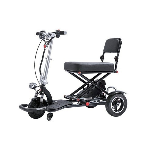 노인전동차 접이식 전기 세발 자전거 노인 전동 스쿠터 장애인 소형 이중 삼륜 리튬 배터리 차량 휠체어, 12A 리튬 배터리 45km-S1 2_1, 48V