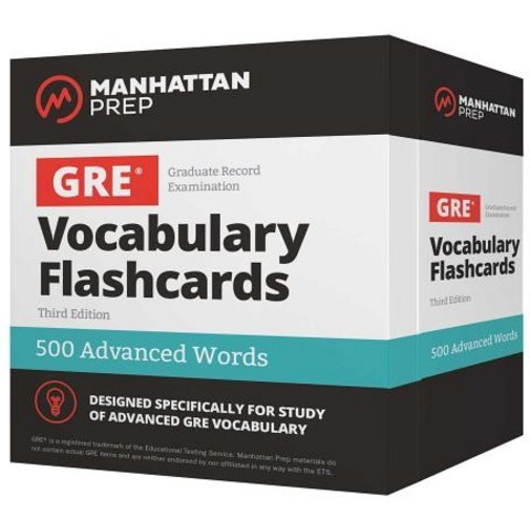 500 Advanced Words GRE Vocabulary Flash Cards, Manhattan Prep Publishing