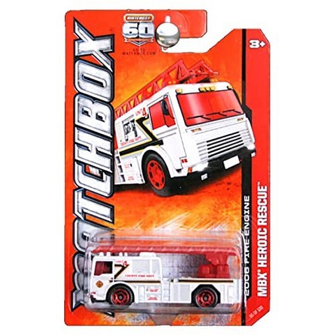 2013 MBX Heroic Rescue 2006 화재 엔진 흰색 빨간 사다리, 본상품, 본상품