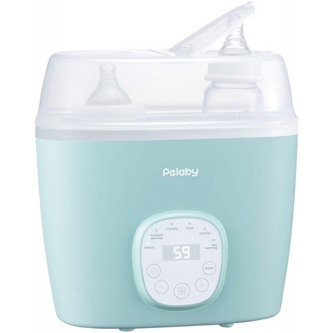 영국직송 Pelaby Baby Bottle Warmer 빠른 가열과 일정한 온도 모드를 갖춘 Baby Food Warmer 모유 Warmer 과열 자동 끄기, 단일옵션