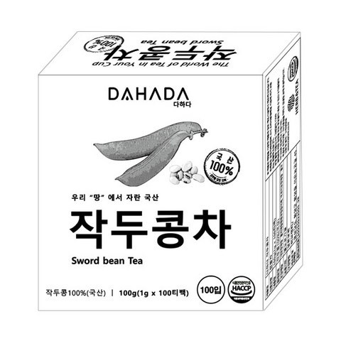 다하다 국산 작두콩차 1g 100티백 작두콩차티백 작두콩